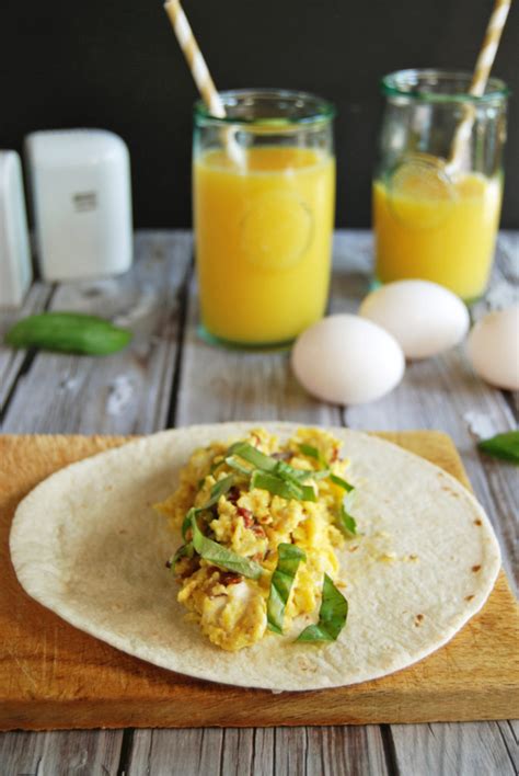 Goat cheese Breakfast Burritos