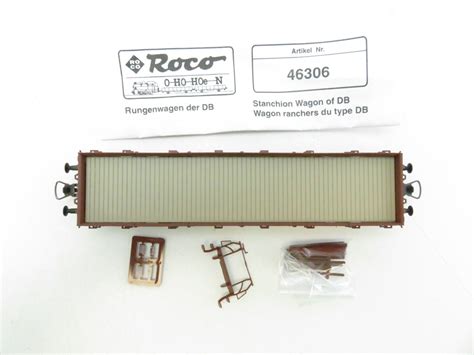 Rkr Roco H Dc Flach Rungenwagen Kbs Der Db Ovp Modellbahn