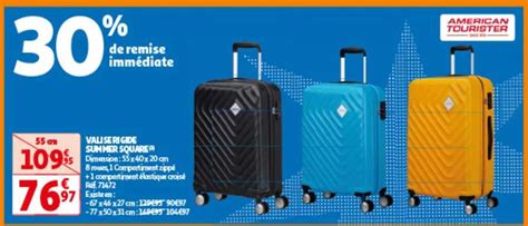 Promo Valise Rigide Summer Square American Tourister Chez Auchan