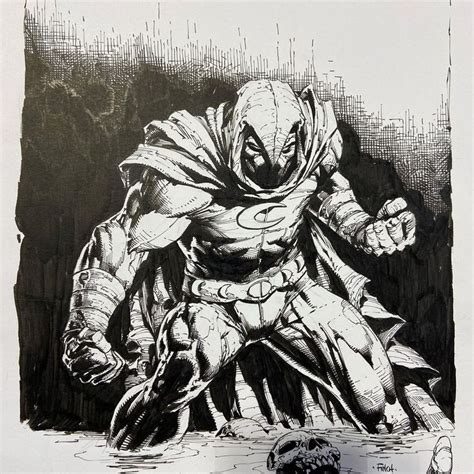 Dave Finch On Instagram Moonknight Sketch From Calgary Im Behind