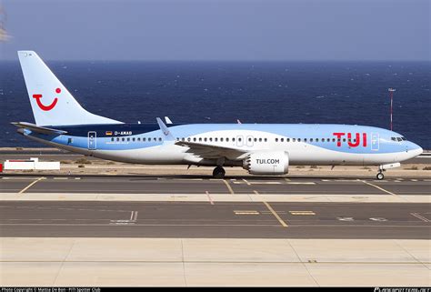 D AMAB TUIfly Boeing 737 8 MAX Photo By Mattia De Bon PITI Spotter