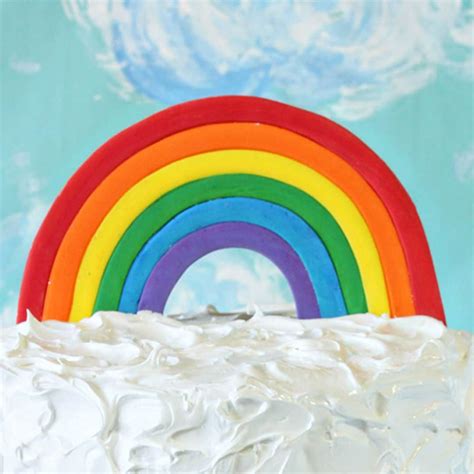 Rainbow Cake With Rainbow Frosting Sugarhero