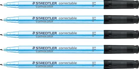 Staedtler Lumocolor Correctable Foil Pen Dry Erase Eraser At Pen End