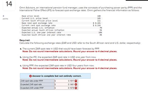 Solved Omni Advisors An International Pension Fund Manager Chegg