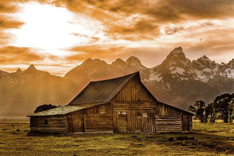 Moulton Barn The Most Photographed Barn In The World Photograph By