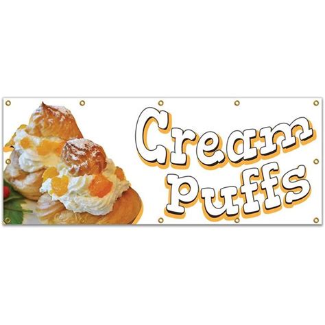 Signmission B 120 Cream Puffs19 120 In Cream Puffs Banner With