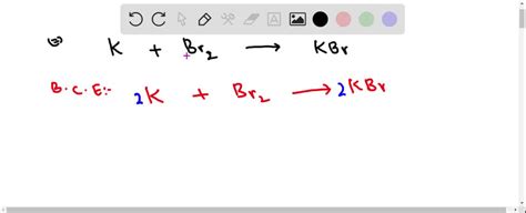 Solved Potassium A Silvery Metal Reacts With Bromine A Corrosive Reddish Liquid To Yield