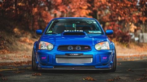 K Impreza Sti Subaru Blue Front Hd Wallpaper Rare Gallery