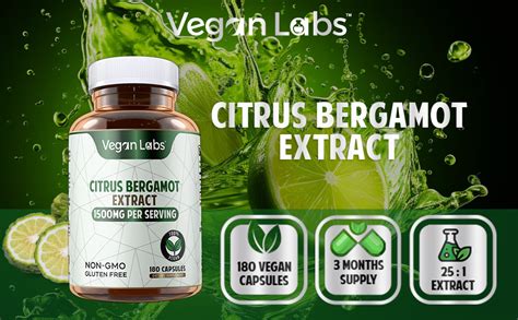 Vegan Labs Citrus Bergamot Extract 1500mg 180 Vegan