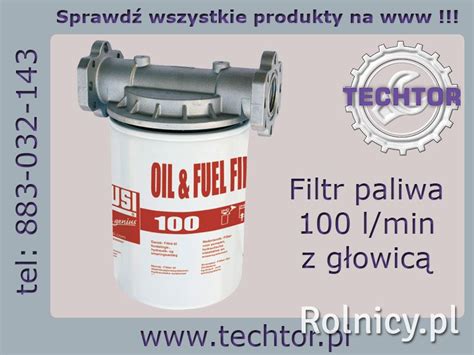 Filtr wstępny do paliwa oleju ON CF100 PIUSI z głowicą Katowice