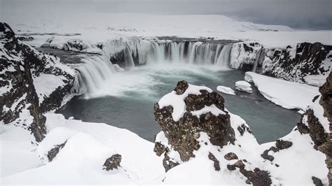 Godafoss Waterfall Iceland Stock Video Footage Storyblocks