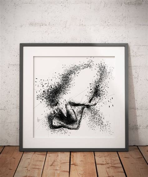 Hers Bedroom Wall Art Sexy Abstract Art Print Pencil Erotic Etsy