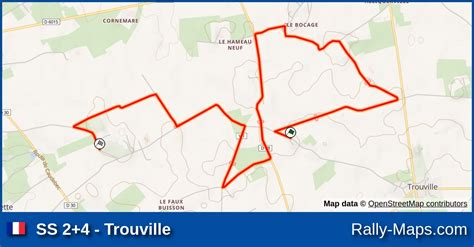 SS 2 4 Trouville stage map Rallye Régional du Pays de Caux 2024