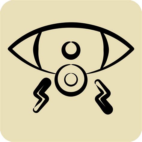 Icon Eye Related To Body Ache Symbol Hand Drawn Style Simple Design