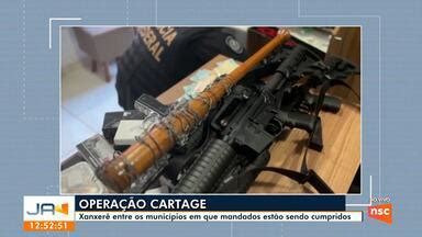 Jornal do Almoço Chapecó Operação Cartage Xanxerê é um dos