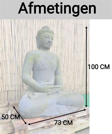 Xl Lavasteen Boeddha Meter Dhyana Mudra