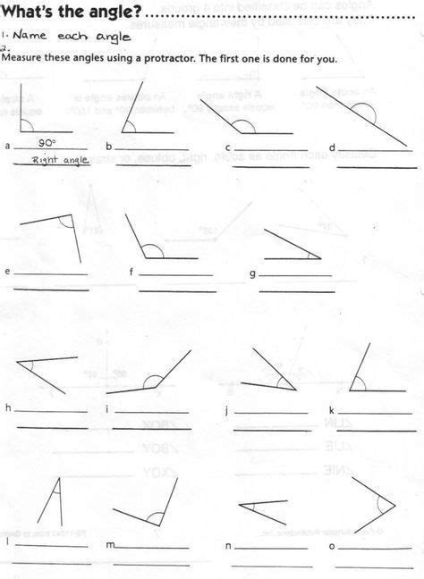 Pin By Heatherbartusch On Maths Angles Worksheet Super Teacher