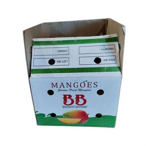 Single Phase 2 Ply Fruit Packaging Corrugated Printed Box At Rs 58 Kg