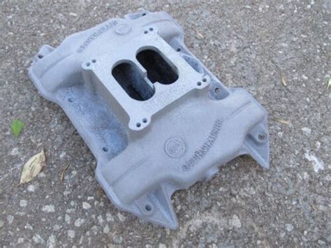 Mopar Offenhauser Dual Port 360° Intake Manifold Four Bbl Aluminum Big Block 383 Ebay