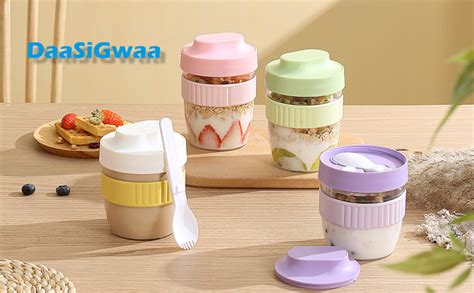 Amazon Daasigwaa Breakfast On The Go Cups Overnight Oats