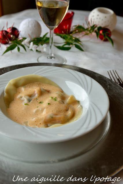 Ravioles de langoustines et sa bisque émulsionnée Recettes de cuisine