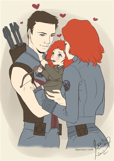 Clint Natasha Hawkeye Black Widow Fan Art 31041427 Fanpop