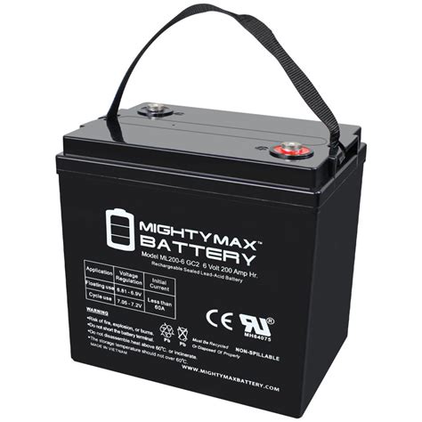 Ml7 6 6 Volt 7 Ah F1 Terminal Rechargeable Sla Agm Battery Mighy Max Product Mightymaxbattery