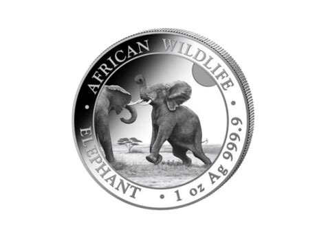 1 Oz Silber Somalia Elefant Edelmetalle Lippe