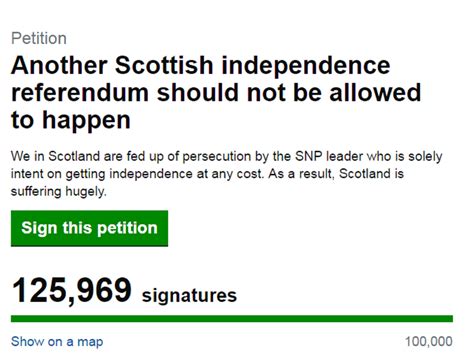 Petition Opposing Second Scottish Independence Referendum Gathers More