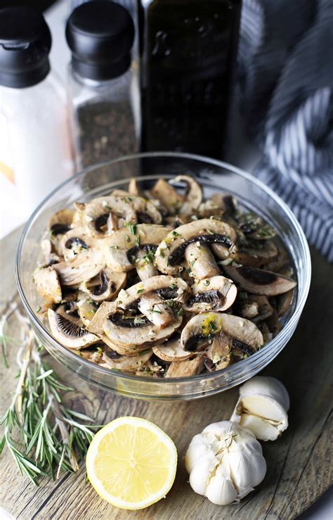 Roasted Lemon Garlic Mushrooms Yay For Food