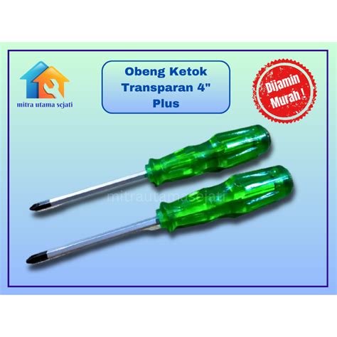 Jual Obeng Ketok Tembus Inch Transparan Shopee Indonesia