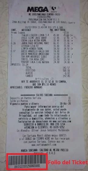 Mega Soriana Facturación 2025 Elyex