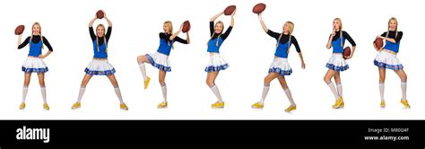 Teenage Cheerleader Cut Out Stock Images And Pictures Alamy