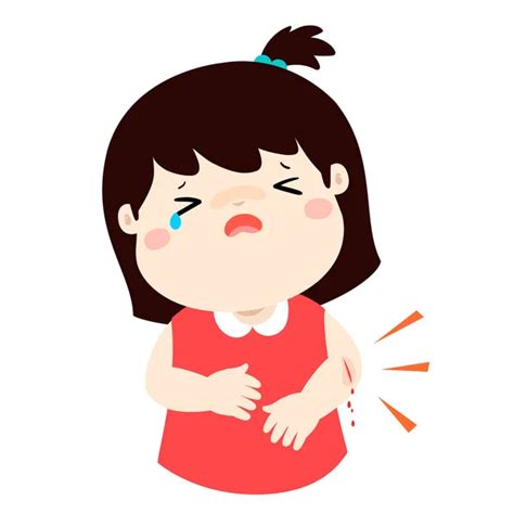 Girl Scratching Itching Rash On His Body Vector Stock Vector Image By