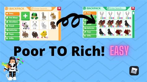 How To Get Rich In Adopt Me Adopt Me Poor To Rich Tips And Tricks