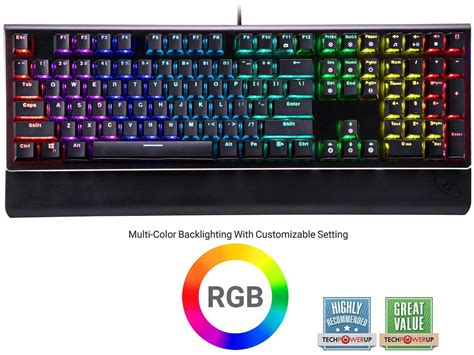 Rosewill Neon K Rgb Wired Mechanical Gaming Keyboard Kailh Blue