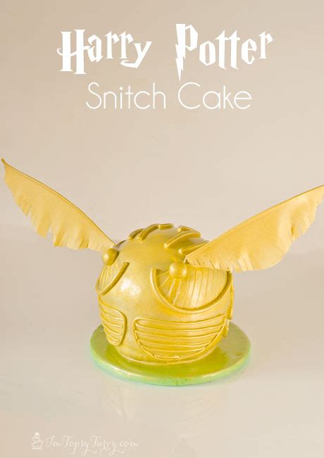 Harry Potter Snitch Cake Tutorial | Ashlee Marie