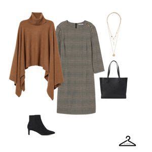 Fine Knit Wool Poncho Curated On LTK