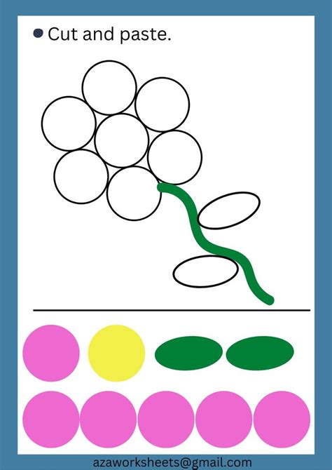 Cut And Paste Worksheets For Preschoolers And Nursery Students