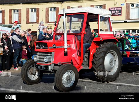Massey Ferguson Tractor In Carrickmacross St Patricks Day Parade Stock