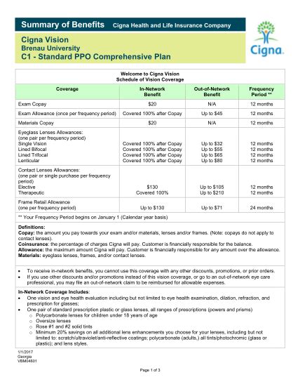 20 Cigna Vision Claim Form Free To Edit Download And Print Cocodoc