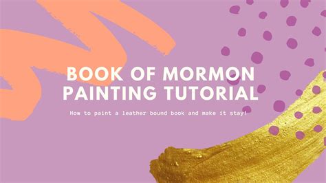 Book Of Mormon Painting Tutorial YouTube