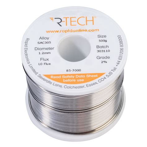 R Tech Sac Solder L Flux Halide Free Mm G Reel