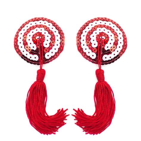 New Hot Sexy Pasties Stickers Women Lingerie Sequin Tassel Breast Bra