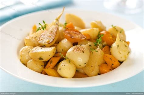 Lemony Glazed Turnips And Carrots Recipe