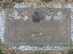 Irene Shiflett Mcallister Find A Grave Memorial