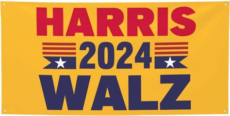 Harris Walz 2024 Banner 3x6 Ft Kamala Harris Walz 2024 President Banner