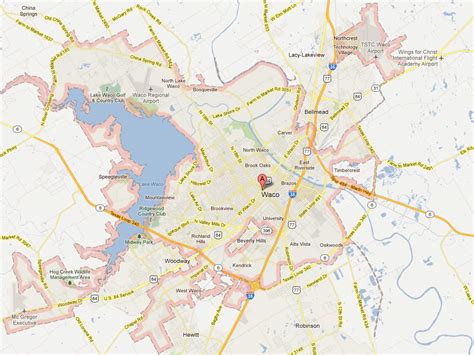 Exploring The Map Of Waco Texas A Guide To The Heart Of Texas Map Of