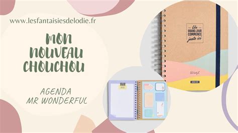 Présentation de l Agenda Mr Wonderful YouTube