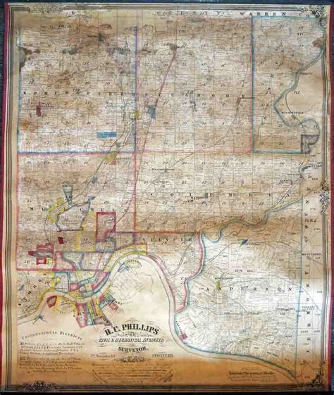 [Map of Eastern Portion of Hamilton County Ohio] - High Ridge Books, Inc.